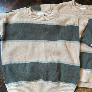Twins (2) Sweaters - Green and Tan